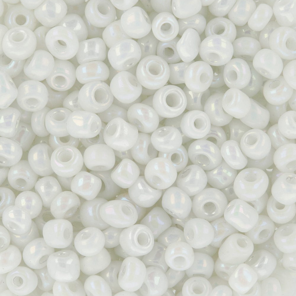 картинка Бисер GR 11/0 10 г 0401 белый,  Zlatka от магазина Mokos
