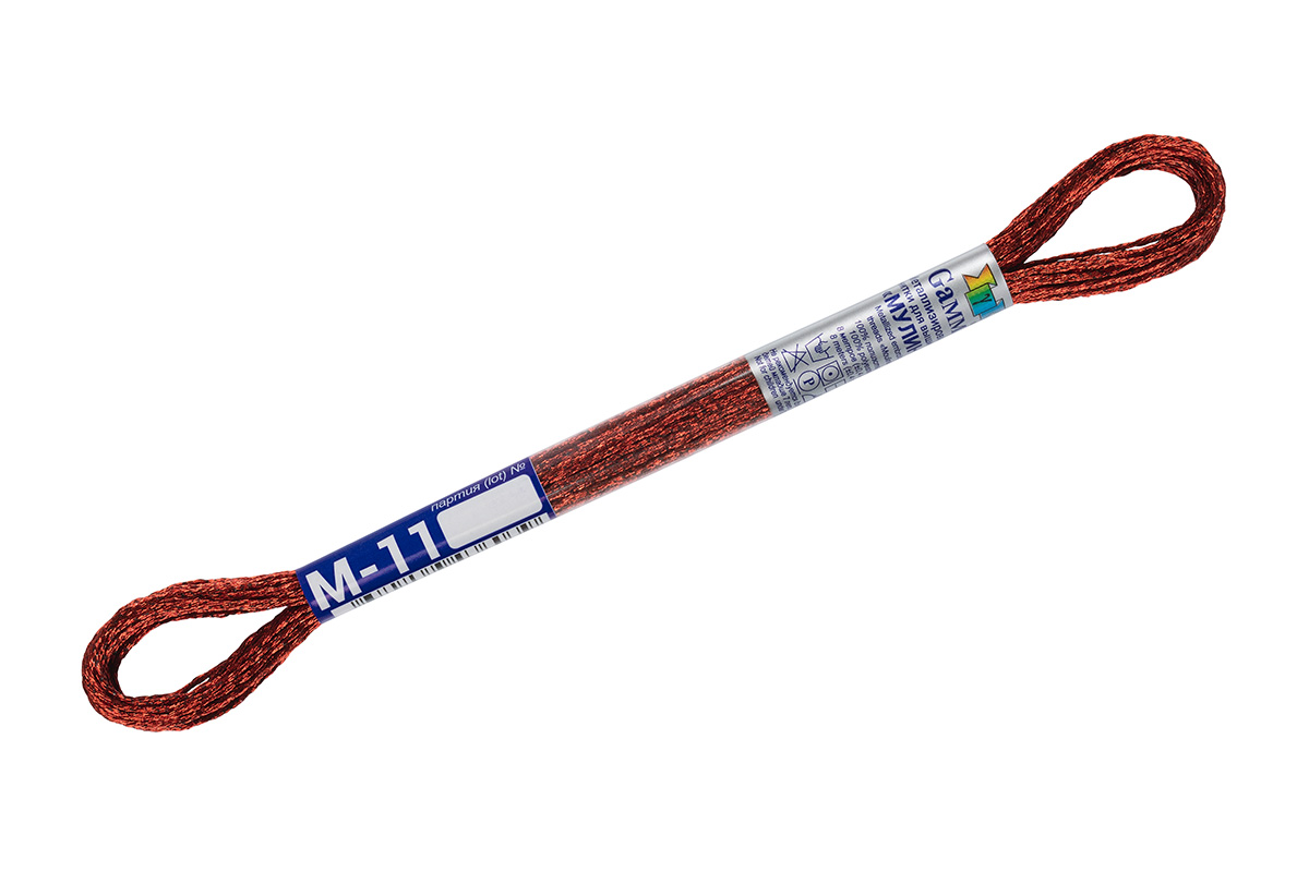 картинка М-11, нитки для вышивания металлик NM, 100% полиэстер от магазина Mokos