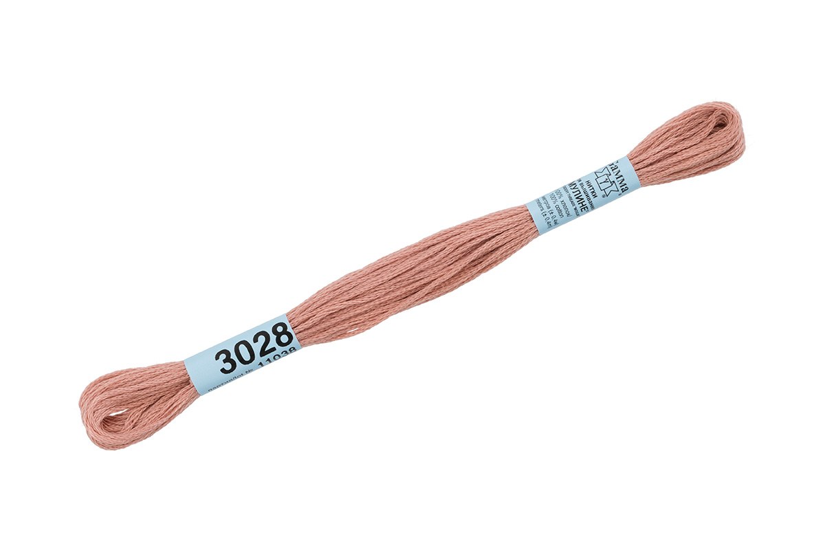 картинка 3028, мулине Гамма хлопок молочный шоколад от магазина Mokos