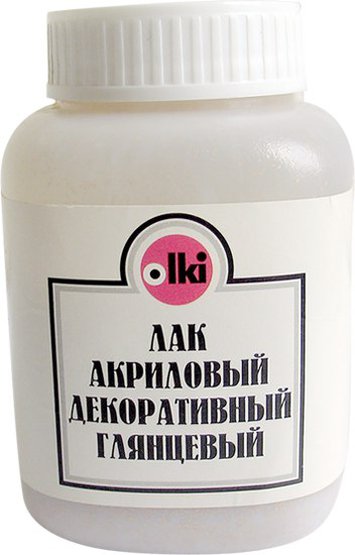 картинка Лак акриловый декоративный глянцевый, 100 мл, OLKI от магазина Mokos