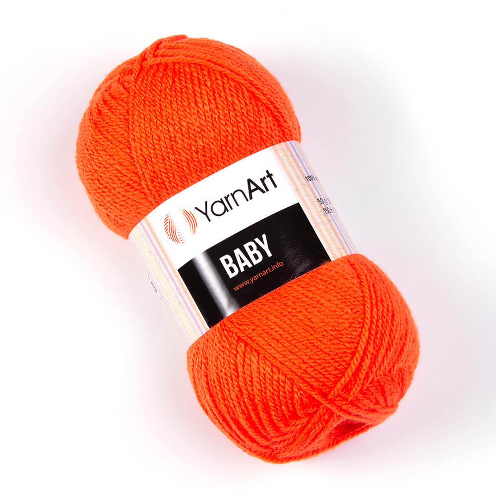 картинка Baby 100%  акрил 50 гр., №8279 неоново-оранжевый от магазина Mokos